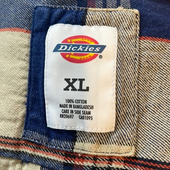 DICKIES - Long Sleeves Button Down Shirt -XL - Picture 4 of 9